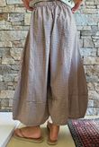 Arbi Gingham Pocket Culotte Pant Hazelnut